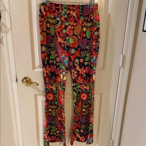 NWOT Colorful Floral Boot Cut Pants